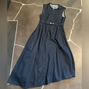 NWOT Zara asymmetric denim dress